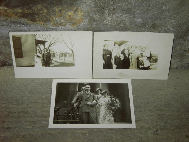VICTORIAN BRIDE GROOM WEDDING PICTURE POSTCARD