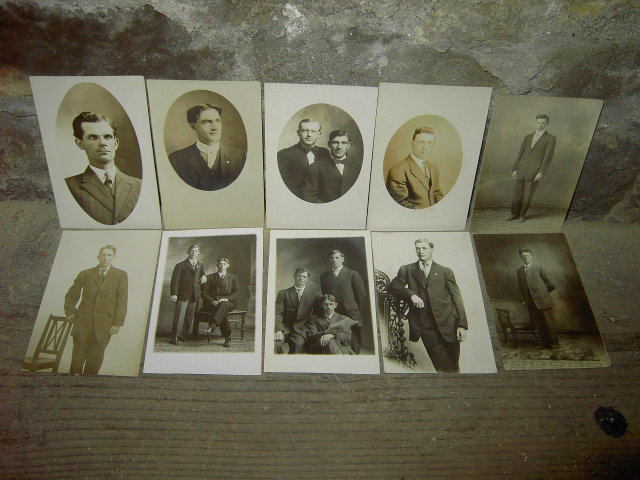 HANDSOME CITY MAN SHARP DRESSED COUNTRY GENTLEMEN PICTURE POSTCARD CLOTHING STYLE CARD