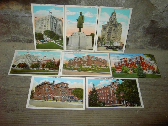 ROCHESTER MINNESOTA PICTURE POSTCARD HOSPITAL CLINIC HISTORICAL BUILDING LANDMARK MAIL CARD