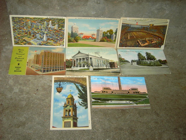 KANSAS CITY MISSOURI PICTURE POSTCARD HISTORIC LANDMARK MAIL CARD