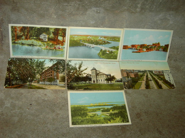 KENORA PORT ARTHUR ONTARIO WINNIPEG MANITOBA CANADA PICTURE POSTCARD TOURISM LANDMARK MAILER CARD