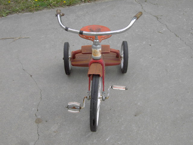 WESTERN FLYER TRICYCLE 1950'S CHILDS THREE WHEELER PEDDLAR TOY
