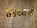 UNITED STATES ARMY BRASS PIN BOMB SQUAD ROTC MILITARY UNIFORM DECORATION