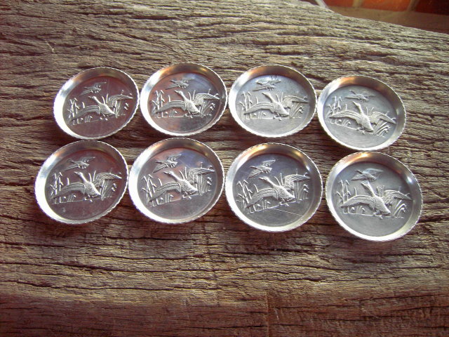 FLYING DUCK GAMEBIRD GOOSE ALUMINUM COASTER FURNITURE PROTECTOR BAR LOUNGE ACCESSORY