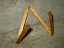 CARPENTERS FOLDING RULER WARRANTED BOXWOOD MEASURING STICK