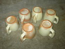 FRANKOMA IVORY BIEGE GLAZE POTTERY MUG COFFEE CUP