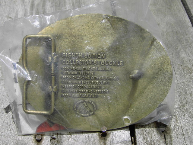 HESSTON NATIONAL FINALS RODEO 1982 ALL AROUND COWBOY BELT BUCKLE