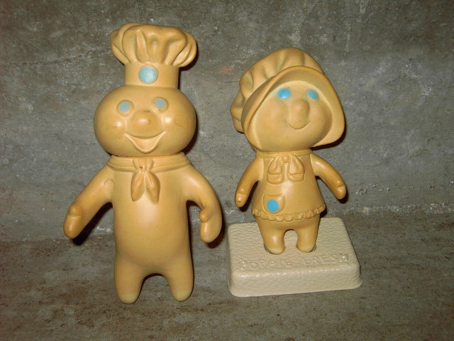 PILLSBURY POPPIE FRESH DOUGHGIRL POPPIN DOUGH BOY TOY DOLL FIGURINE SET
