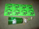 SAINT PATRICKS DAY IRISH TOAST FIGURINE OLY OLYMPIA BEER STICKER DECAL BUDWEISER BUD LIGHT GREEN PLASTIC SHAMROCK TUMBLER CUP