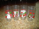 COKE HOLLY HOBBIE CARTOON GLASS TUMBLER 1978 AMERICAN GREETINGS COCA COLA CUP SET