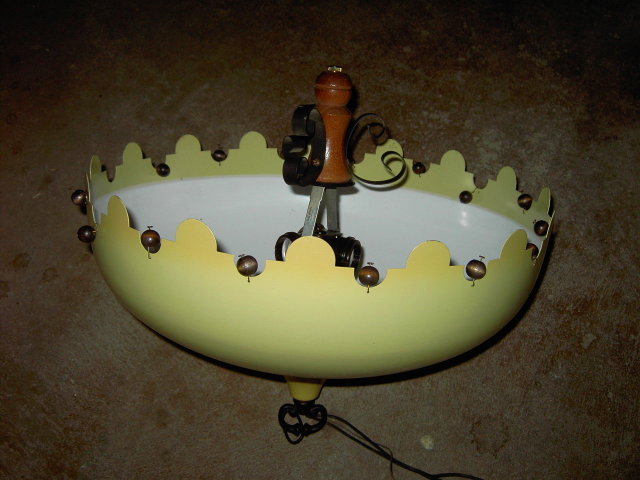 CEILING LIGHT FIXTURE PAINTED STEEL HANGING STYLE RETRO KITCHEN LAMP