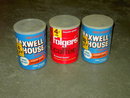 PROCTOR GAMBLE FOLGERS GENERAL FOODS MAXWELL HOUSE COFFEE CAN STEEL ADVERTISING CANNISTER TUB