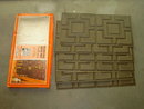 SPANISH WOOD LOOK VINYL DOOR PANEL DECORATION DECAL 1968 TOWNE HOUSE COLLECTION ORIGINAL BOX ELMSFORD NEW YORK DECRO WALL ADVERTISING SLEEVE
