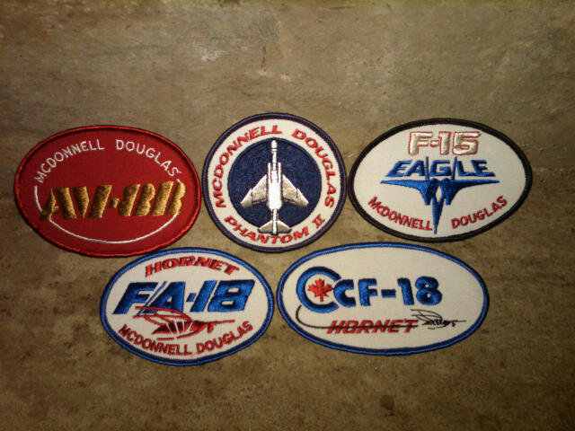 MCDONNELL DOUGLAS PHANTOM F 15 EAGLE F/A 18 HORNET CANADIAN FIGHTER AV 8B JACKET PATCH MILITARY FIGHTER AIRPLANE COLLECTIBLE APPAREL ACCESSORY