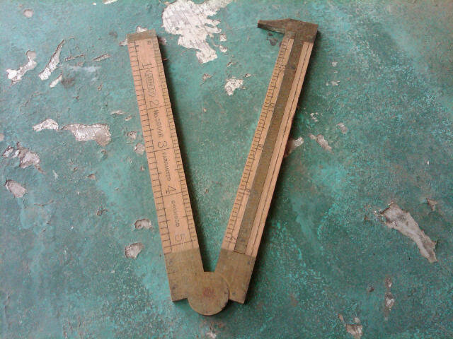 STANLEY FOLDING RULER BOXWOOD MEASURING STICK CARPENTERS MEASURE