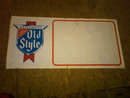 HEILEMANS OLD STYLE BEER PROMOTIONAL BANNER PLASTIC SIGN DORM ROOM WALL DECORATION