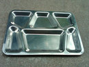 UNITED STATES MILITARY MESS HALL LUNCH ROOM TRAY STAINLESS STEEL CAFETERIA FOOD SERVER DISH 1951 KOREAN WAR ERA ARMY COLLECTIBLE UTENSIL