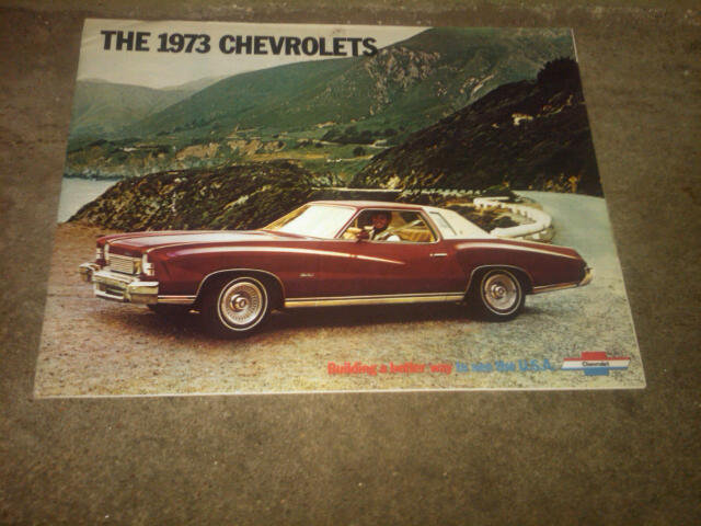 CHEVROLET 1973 DEALER MERCHANDISING CATALOG PASSENGER AUTOMOBILE SALES PAMPHLET CAR CUSTOMER FLYER