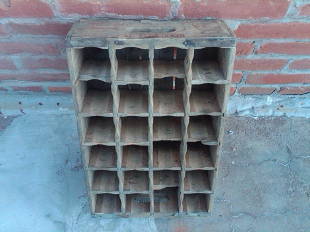 OSKALOOSA IOWA TOWN STAMP PEPSI COLA CRATE WOOD BOX SOFT DRINK BOTTLE TOTE CARRIER CASE