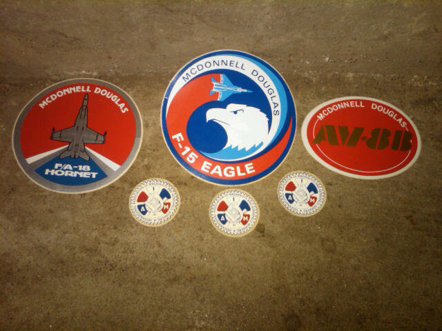 MCDONNELL DOUGLAS MACHINIST AEROSPACE WORKER STICKER DECAL F/A 18 HORNET F-15 EAGLE AV-8B