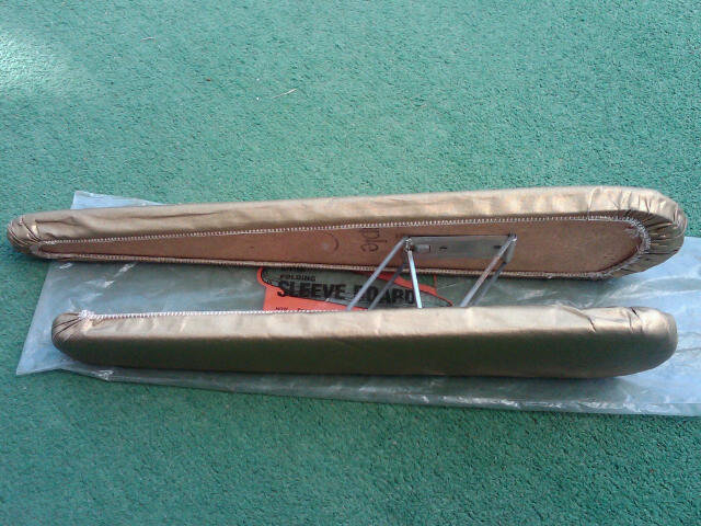 DRITZ FOLDING SLEEVE BOARD IRONING SEWING ALTERATION TOOL SCOVILL SPARTANBURG SOUTH CAROLINA ORGINAL STORE BAG
