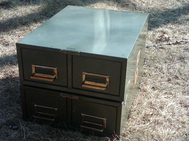 CARD CATALOG STORAGE CABINET METAL DESK DRAWER ART STEEL NEW YORK PAPER ORGANIZER OFFICE DESKTOP FIXTURE
