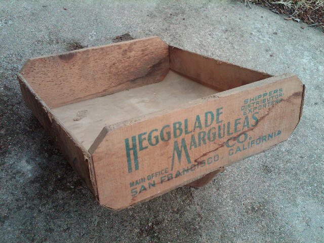 Heggblade Marguleas Coachella Valley Grape Crate Produce Box San Francisco California Advertising Tote