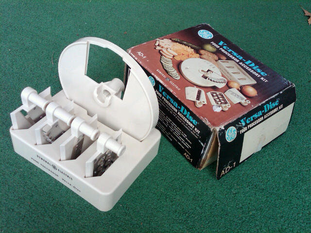 General Electric Versa Disc Food Processor Accessory kit Slicer Cutter Blade Tool