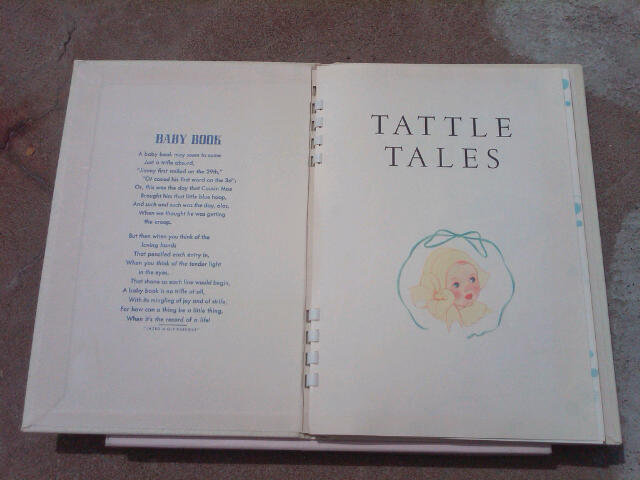 DEE'S TATTLE TALES BABY BOOK INFANT RECORD LEDGER GIVENS COMPANY WESTERN SPRINGS ILLINOIS ORIGINAL BOX COPYRIGHT 1942 DATE