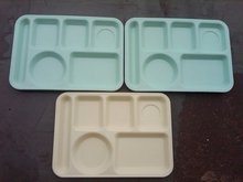 SCHOOL LUNCHROOM TRAY MOLDED MELMAC PLATTER FOOD SERVER UTENSIL ARROWHEAD CLEVELAND OHIO KING LINE NEMIR INDUSTRIES WASHINGTON D C ADVERTISING MELAMINE TABLEWARE