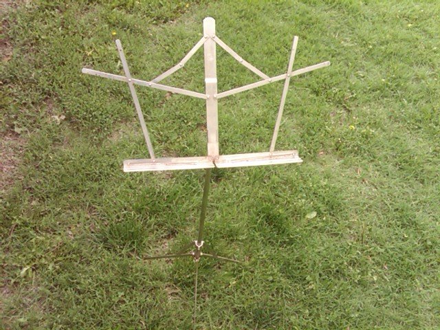 CONCERT BAND SHEET MUSIC DISPLAY STAND ORCHESTRA ROOM FIXTURE STEEL RACK