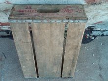 EXCELSIOR SPRINGS MISSOURI TOWN ADVERTISING WOODEN BOX PEPSI COLA SODA POP BOTTLE TOTE SOFT DRINK CARRIER CASE