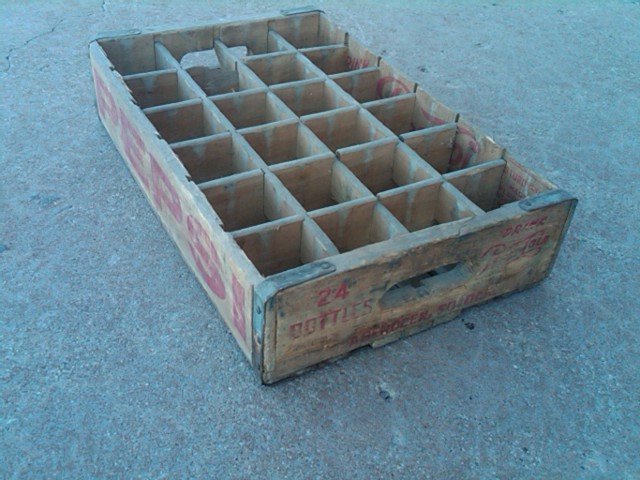 ABERDEEN SOUTH DAKOTA PEPSI COLA CRATE SOFT DRINK BOTTLE TOTE WOODEN CARRIER CASE WOOD BOX
