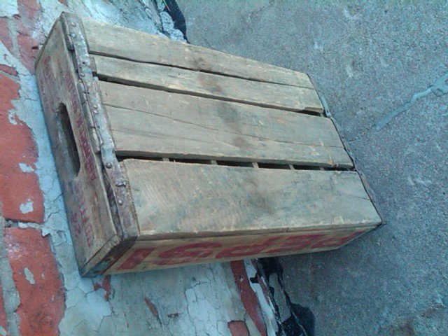 ABERDEEN SOUTH DAKOTA PEPSI COLA CRATE SOFT DRINK BOTTLE TOTE WOODEN CARRIER CASE WOOD BOX