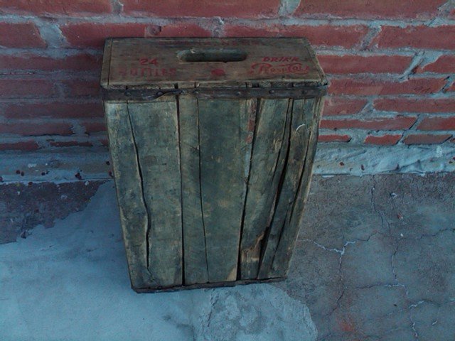 OMAHA NEBRASKA PEPSI COLA CRATE SOFT DRINK SODA POP BOTTLE TOTE WOODEN CARRIER CASE BOX