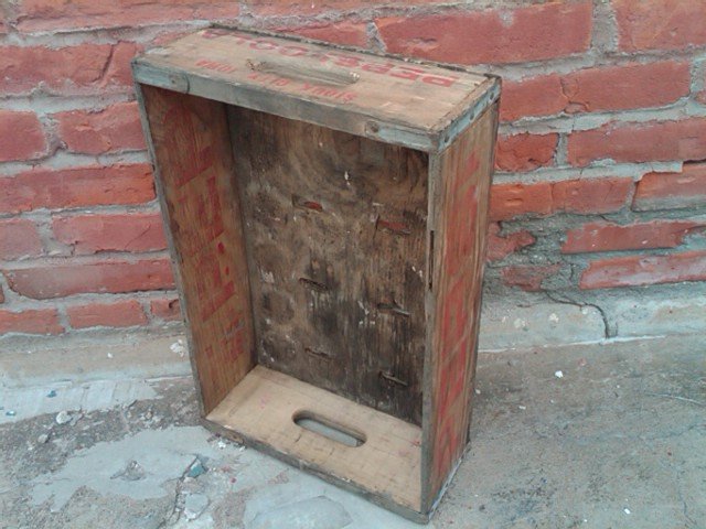 SIOUX CITY IOWA PEPSI COLA CRATE SOFT DRINK SODA POP BOTTLE TOTE CARRIER CASE WOODEN BOX