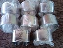 STAINLESS STEEL NAPKIN RING LINEN CLOTH HOLDER TABLE UTENSIL LETTER B MONOGRAM ENGRAVED