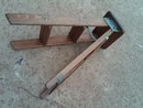 WOODEN STEP LADDER GARDEN PLANT STAND HINGED STYLE STEPLADDER