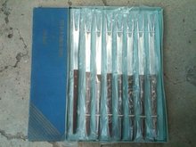 PURALUM STAINLESS STEEL FONDUE FORK COCKTAIL SERVER TOOL RETRO KITCHEN BAR UTENSIL