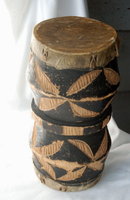 Two Headed Tribal Hand Drum, Hand Carved Goatskin Old Primitive **PRICE REDUCED**!