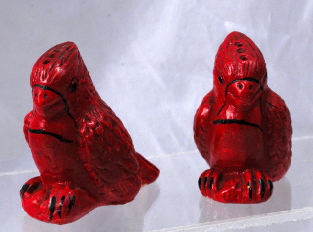 Very old Red Cardinal Salt and Pepper Shaker set.