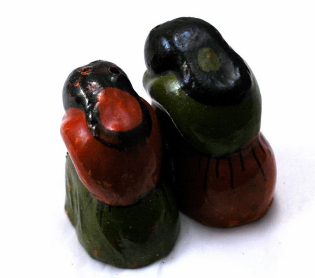 Mexican Woman & Child Salt & Pepper Shakers
