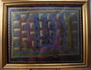 Abstract Pastel Painting, Framed & Signed