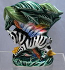 Ceramic Zebra Wall Pocket ( possible Fitz & Floyd)