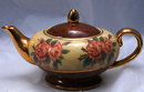 Aladdin's Lamp Style Teapo Hand painted Roses & Gold Trim * PRICED REDUCED!**