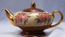 Aladdin's Lamp Style Teapo Hand painted Roses & Gold Trim * PRICED REDUCED!**