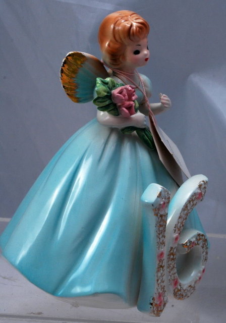 Josef Originals Sweet 16 Angel Girl Figurine, Japan with tags