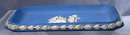 Blue Jasperware Rectangle Pin Tray or Dish