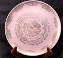 1957 Pink Gold Calender Plate, Taylor Smith Taylor