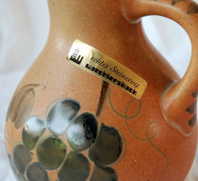 Waechtersbach W. Germanany Stoneware Pottery Pitcher.